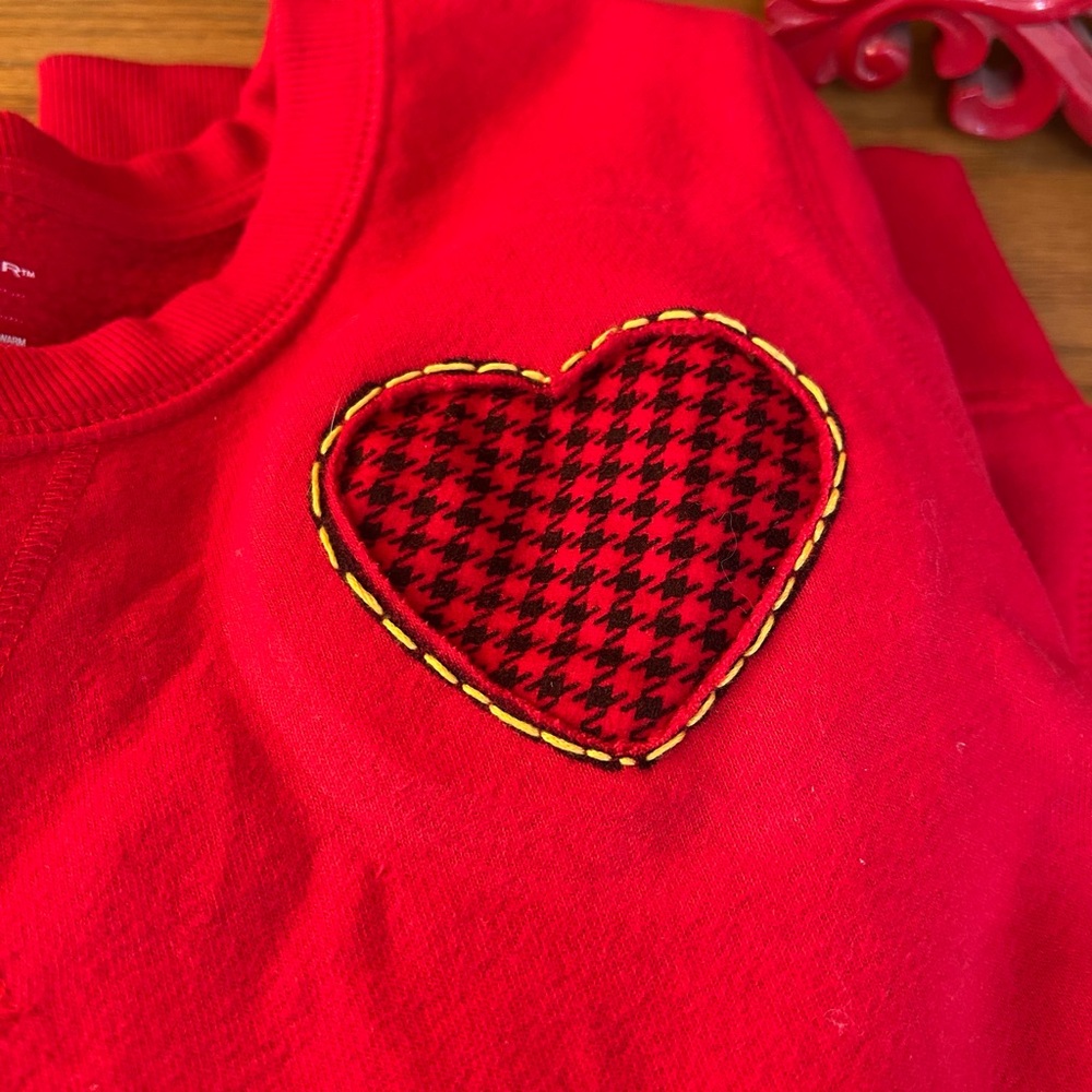 Embroidered Valentine’s Day Sweatshirt